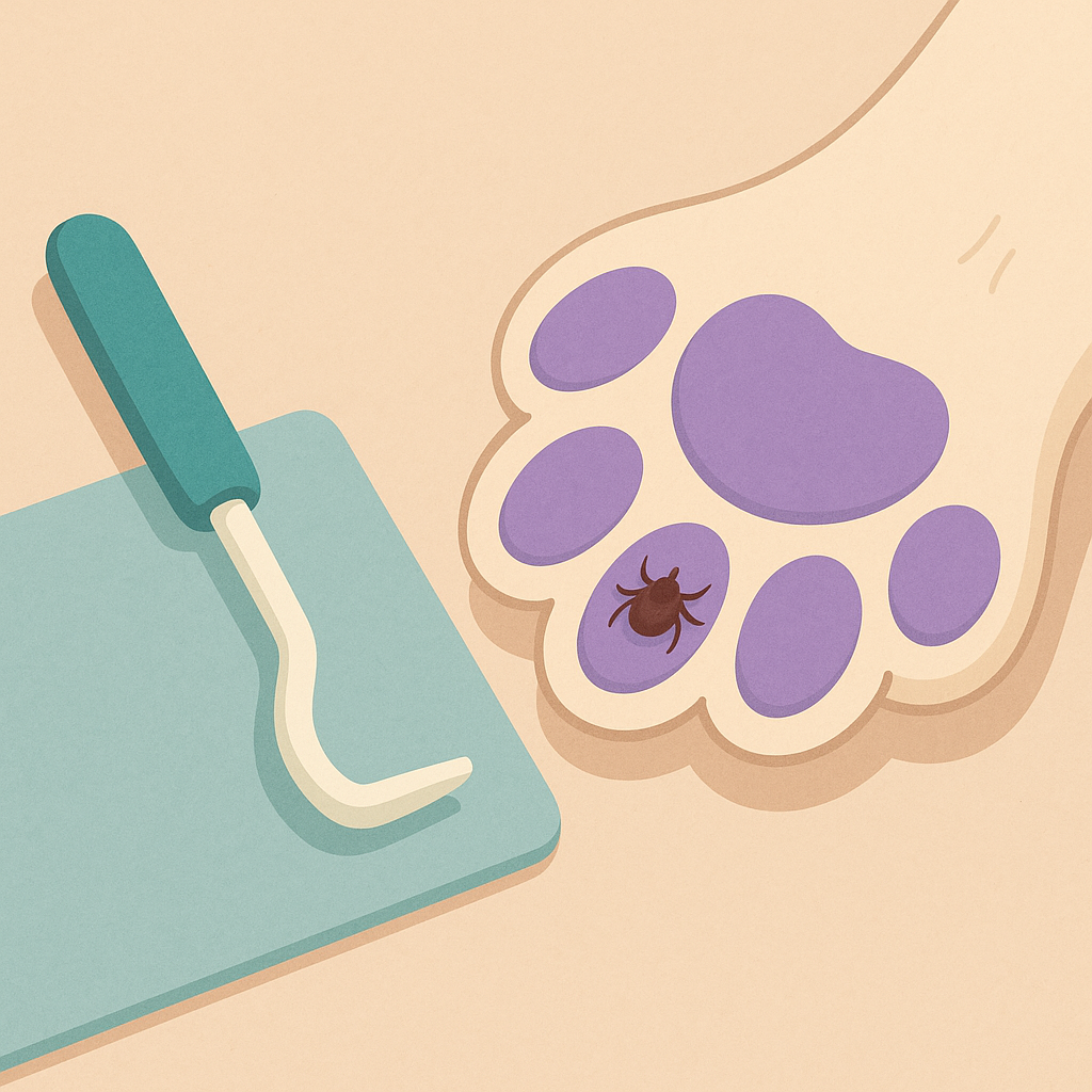 Tick removal tool and proper removal technique demonstration